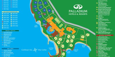 Žemėlapis grand palladium jamaica resort