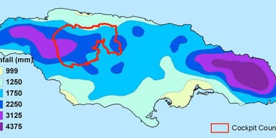 Žemėlapis jamaika klimato