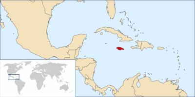 Jamaika pasaulio žemėlapis