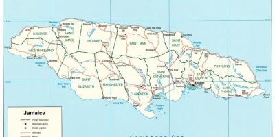 Jamaikos gatvių žemėlapis